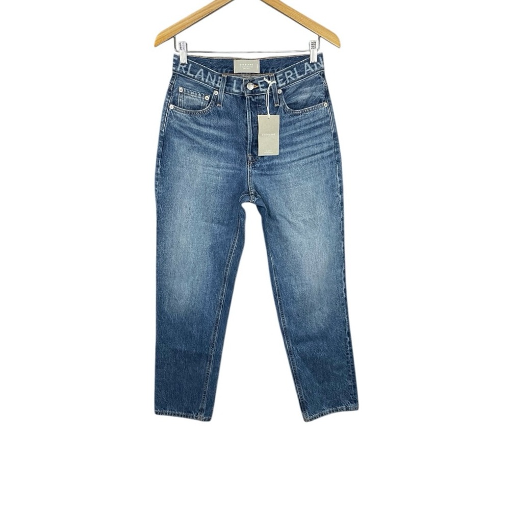 Everlane 90's Cheeky Jean The Local Las Angelas Deep Indigo Straight Leg NWT